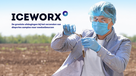 Diepvries samples verzenden naar voedselbeurzen voorkom problemen met Iceworx